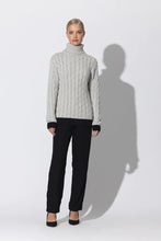 Load image into Gallery viewer, LUSANA Freda Knitted Cable Sweater