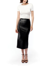 Load image into Gallery viewer, LBLC The Label Eddie Vegan Leather Skirt