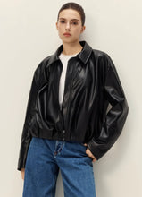 Load image into Gallery viewer, ELODIE Kael Vegan Leather Jacket