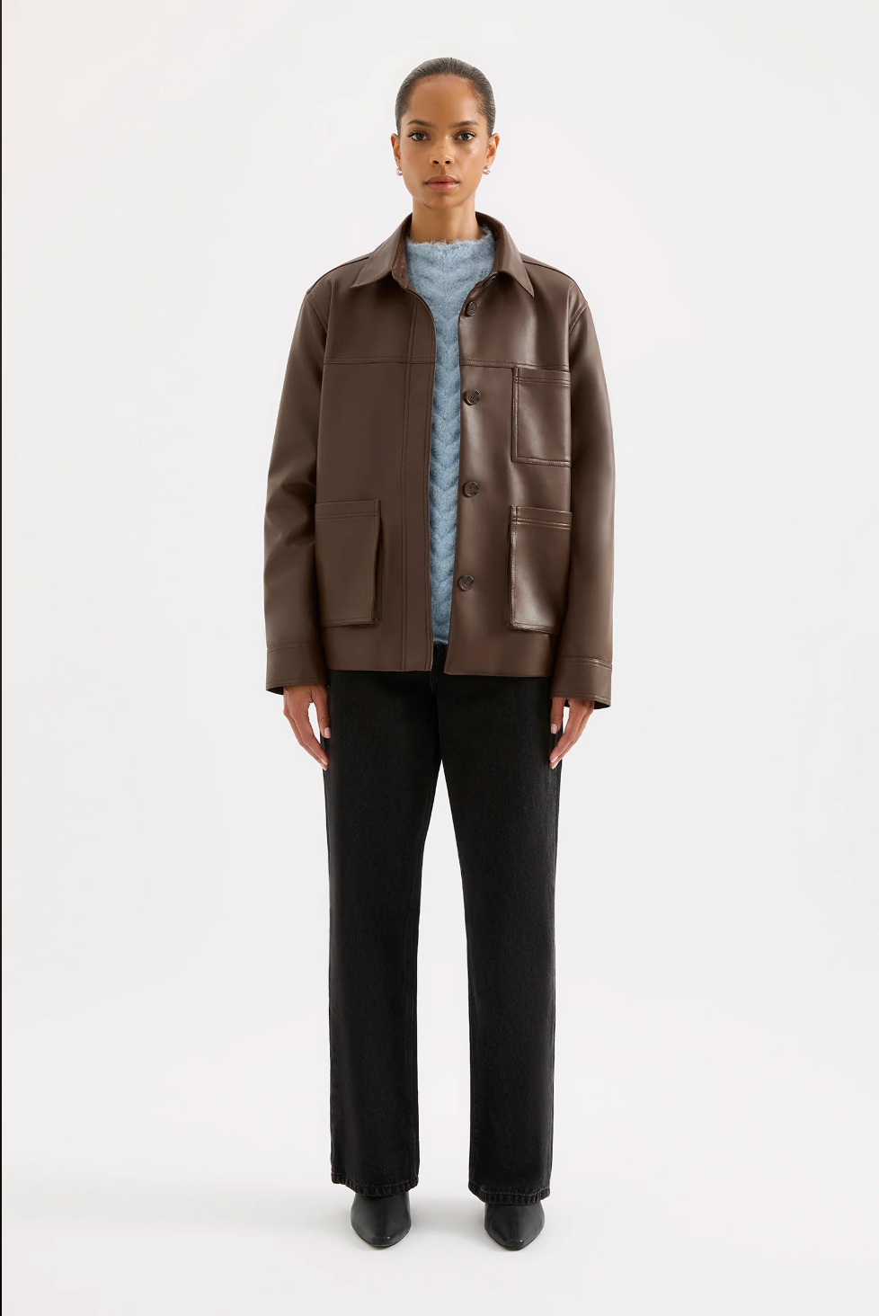 nude plus レザージャケット NUDE LUCY Tesley Vegan Leather Jacket – THD Shoppe