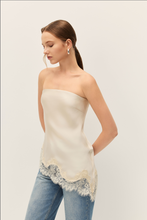 Load image into Gallery viewer, ELODIE Lacey Strapless Top