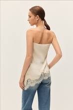 Load image into Gallery viewer, ELODIE Lacey Strapless Top