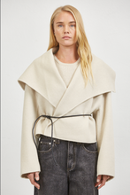 Load image into Gallery viewer, a.ren Harlow Tie-Waist Wrap Short Coat