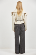Load image into Gallery viewer, a.ren Harlow Tie-Waist Wrap Short Coat