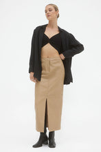 Load image into Gallery viewer, SOVERE Ascend Vegan Leather Maxi Skirt