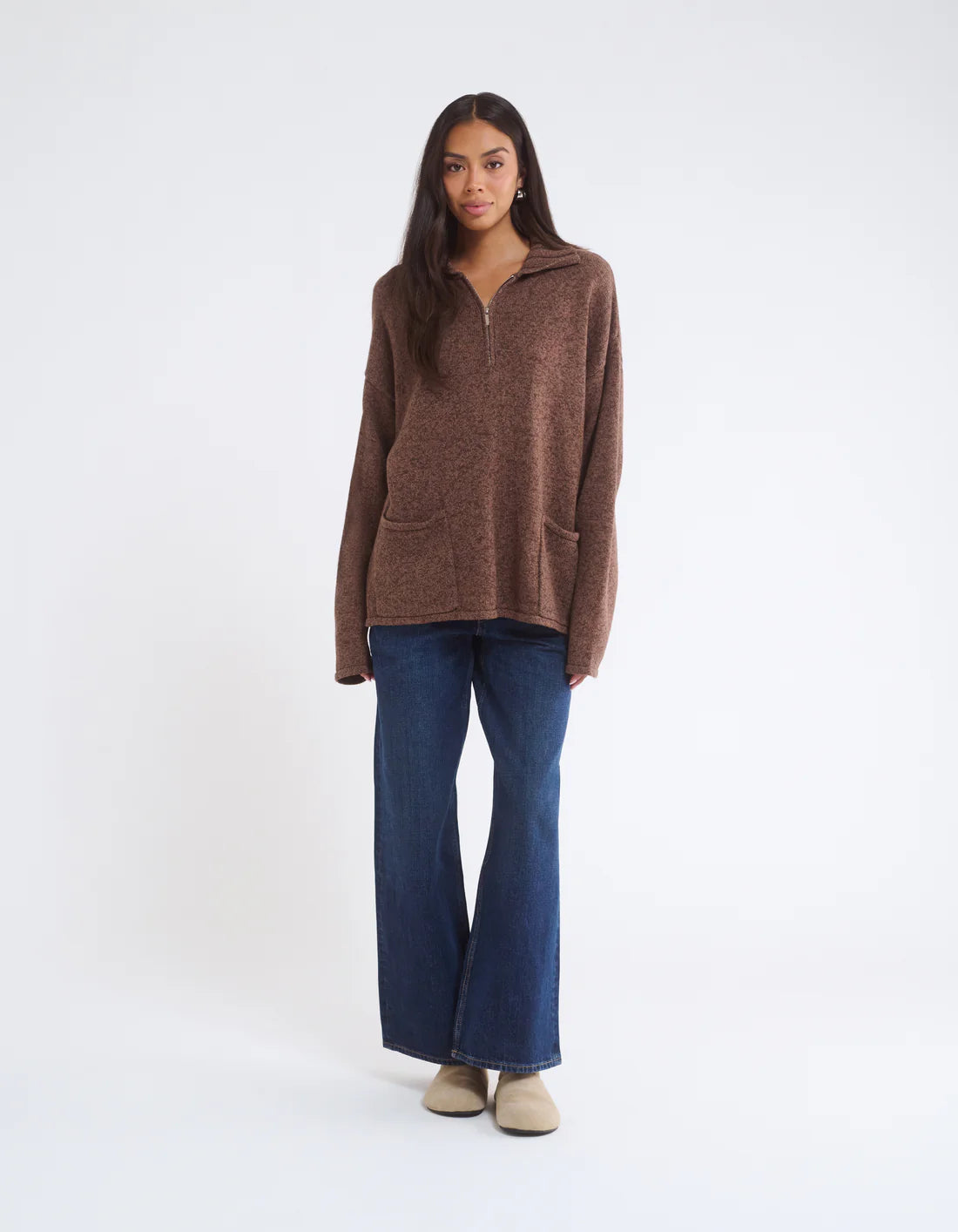 トップス THEREDTHREAD S over tweed zip jacket THEREDTHREAD / ザレッドスレッド】S over tweed zip jacket