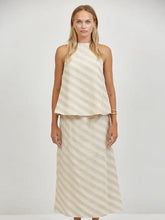 Load image into Gallery viewer, A.REN Lara Woven Striped Halter Top