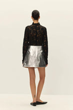 Load image into Gallery viewer, ELODIE Studios Tau Vegan Leather Mini Skirt