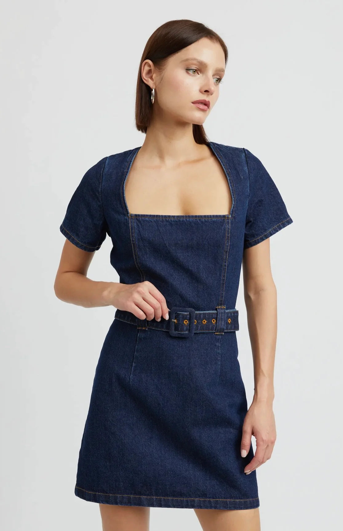 en saison blue dress Dawn Cotton Off-Shoulder Midi Dress by En Saison in Blue, Size: S Petite at Anthropologie