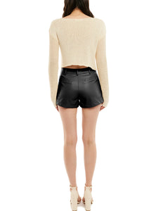 LBLC The Label Noa Leather Short