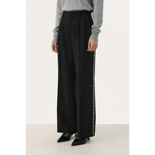 Load image into Gallery viewer, PART TWO Cherras Sequin Stripe Tuxedo Pants