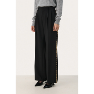 PART TWO Cherras Sequin Stripe Tuxedo Pants