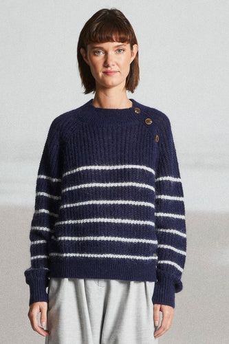 MAT DE MISAINE Teck Shoulder Button Sweater
