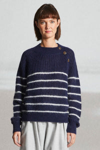MAT DE MISAINE Teck Shoulder Button Sweater