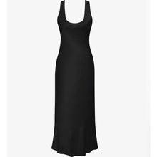 Load image into Gallery viewer, Rumored_market_midi_dress_black_90&#39;s_minimalist