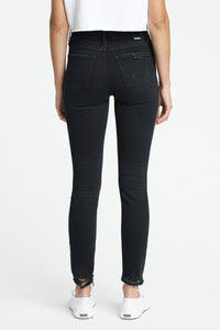 DAZE DENIM "Call You Back" Ankle High Rise Skinny Jeans - Tinted Windows