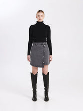 Load image into Gallery viewer, ENA PELLY Ally Asymmetrical Denim Skirt