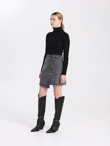 ENA PELLY Ally Asymmetrical Denim Skirt