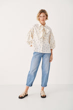 Load image into Gallery viewer, PART TWO Ninea Textured Tie Neck Blouse