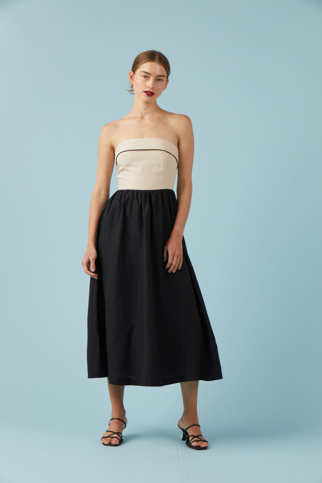 rue midi dress SOPHIE RUE Gracie Color Blocked Midi Dress THD Shoppe