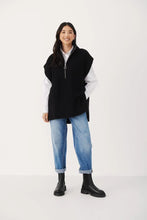Load image into Gallery viewer, PART TWO Keekees Oversized Zip Sweater Vest