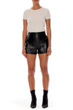 Load image into Gallery viewer, LBLC The Label Tanya Vegan Leather Shorts