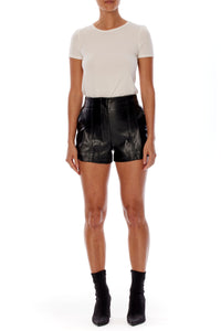LBLC The Label Tanya Vegan Leather Shorts
