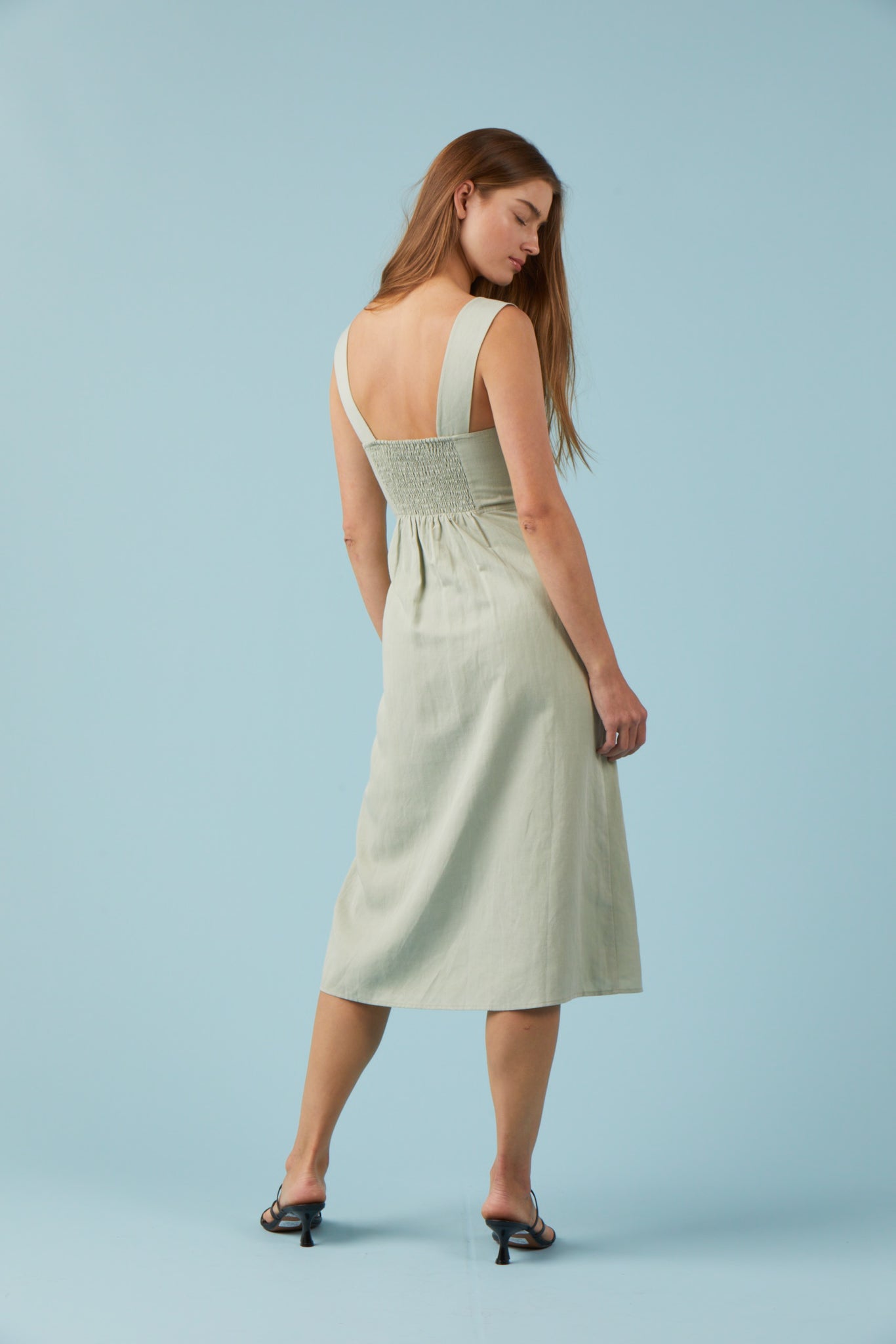 Sophie Rue Lya Linen Blend Dress in Sage Mint at Nordstrom, Size Large Sophie Rue Lya Linen Blend Dress in Sage Mint at Nordstrom, Size Large